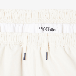 Pantalon de survêtement Lacoste sport - Blanc- avec imprimé -  Confort & Style Athlétique