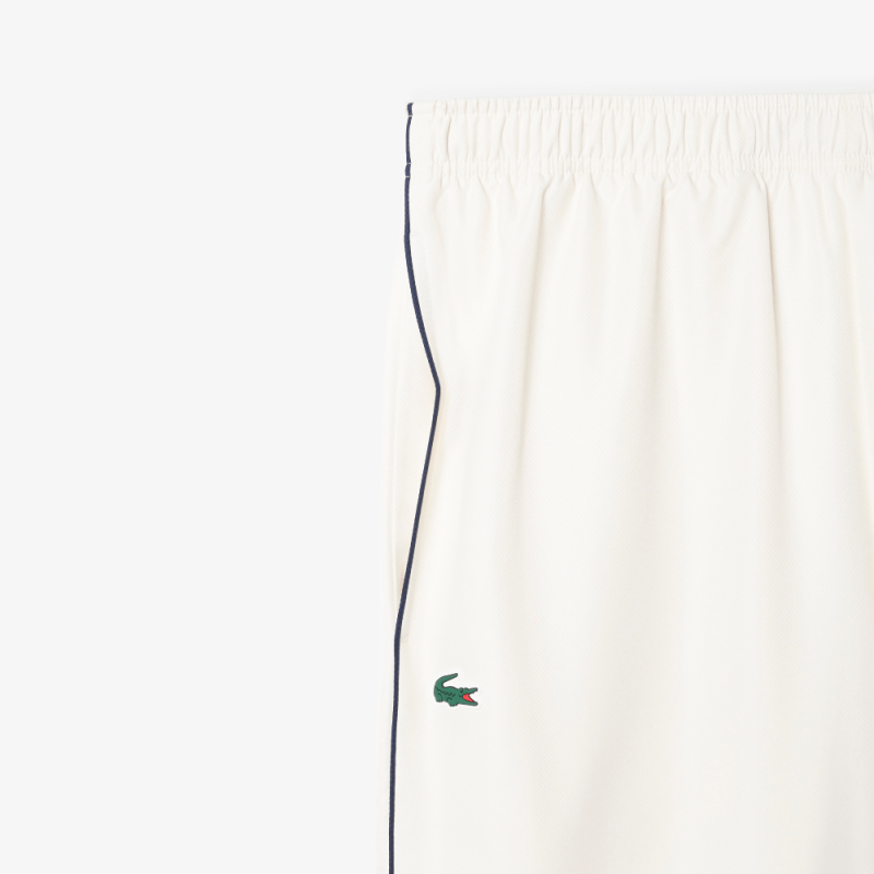 Pantalon de survêtement Lacoste sport - Blanc- avec imprimé -  Confort & Style Athlétique