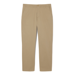 Pantalon de survêtement Lacoste – Beige – chino regular fit coton