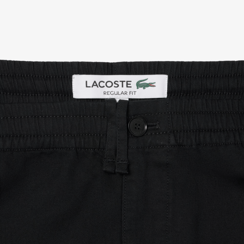 Pantalon de survêtement Lacoste – Noir – chino regular fit coton