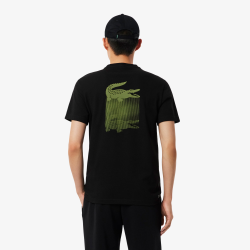 T-shirt  Lacoste -Noir- Sport Ultra Dry imprimé
