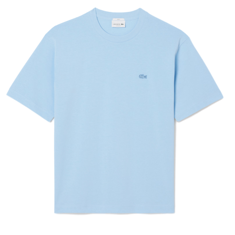 T-shirt  Lacoste -Bleu Clair - ample en jersey épais  unisexe