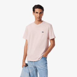 T-shirt  Lacoste -Rose Clair -manches courtes coupe classique Holiday Croc