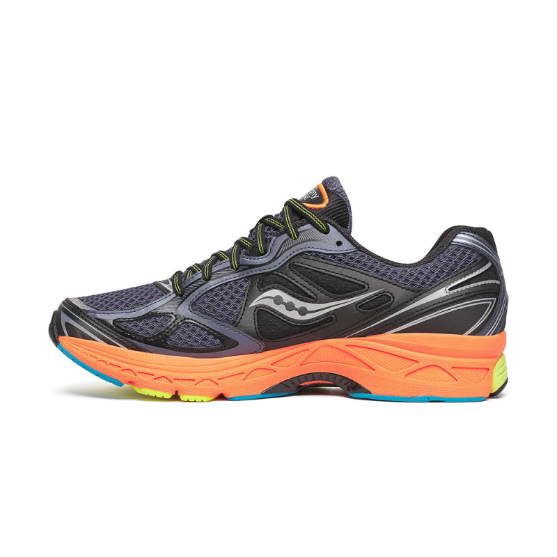 Baskets Saucony ProGrid Guide 7 Grises – Amorti dynamique et stabilité pour vos runs