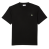T-shirt  Lacoste -Noir -  signature brodé en jersey épais