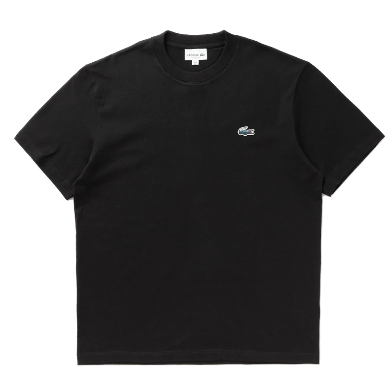 T-shirt  Lacoste -Noir-manches courtes coupe classique Holiday Croc