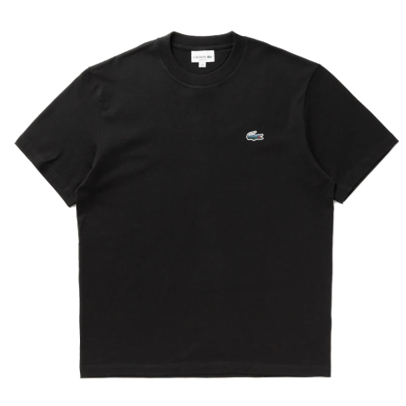T-shirt  Lacoste -Noir-manches courtes coupe classique Holiday Croc