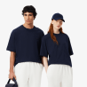 T-shirt Lacoste - Bleu nuit - loose fit jersey épais unisexe
