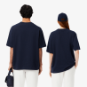 T-shirt Lacoste - Bleu nuit - loose fit jersey épais unisexe
