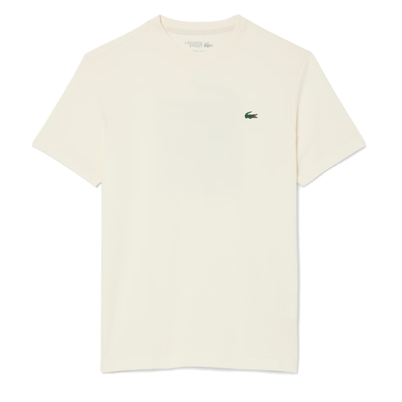 T-shirt  Lacoste -Blanc Cassé- Sport Ultra Dry imprimé