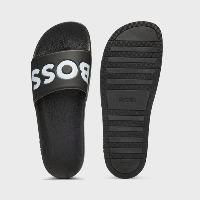 Mules Boss ARYEH_SLID_NPVLG Noires – Un style affirmé et haut de gamme