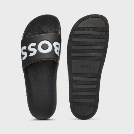 Mules Boss ARYEH_SLID_NPVLG Noires – Un style affirmé et haut de gamme