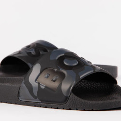 Mules Boss ARYEH_SLID_NPCMLG Noires et Grises – Élégance contrastée et confort au quotidien