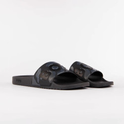 Mules Boss ARYEH_SLID_NPCMLG Noires et Grises – Élégance contrastée et confort au quotidien