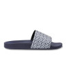 Mules Hugo TIMEIN_SLID_MN Bleu Marine – Style monogrammé et confort affirmé