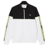 Sweatshirt zippé  Lacoste -Blanc-Tennis color-block