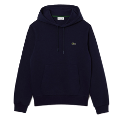 SWEATSHIRT  À CAPUCHE LACOSTE HOMME - BLEU MARINE - EN COTON BIOLOGIQUE