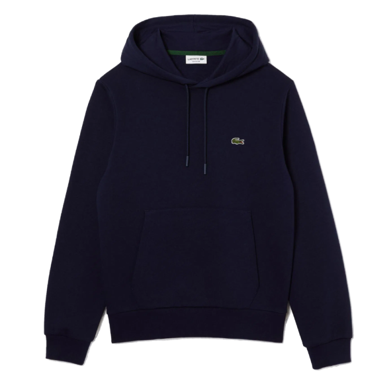 SWEATSHIRT À CAPUCHE LACOSTE HOMME - BLEU MARINE - EN COTON BIOLOGIQUE