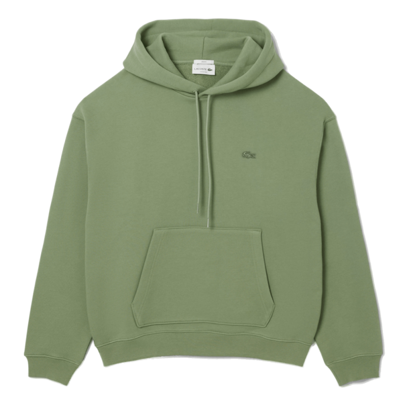 Sweatshirt à capuche   Lacoste -Vert- molleton épais  unisexe