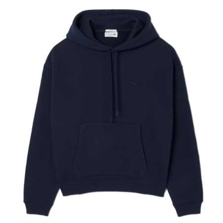 Sweatshirt à capuche   Lacoste -Bleu Nuit- molleton épais  unisexe
