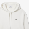 Sweatshirt à capuche   Lacoste -Blanc - molleton épais  unisexe