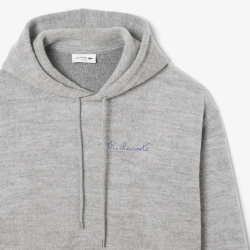 Sweat à capuche Lacoste -Gris- signature brodé