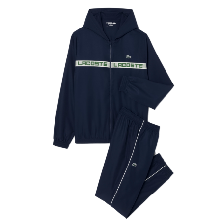 Survêtement Lacoste - Bleu Nuit  - Tennis bande griffée