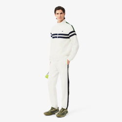 Survêtement Lacoste - Blanc Cassé - Tennis imprimé