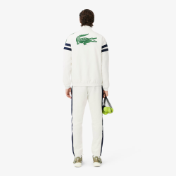 Survêtement Lacoste-Blanc Cassé- Tennis imprimé