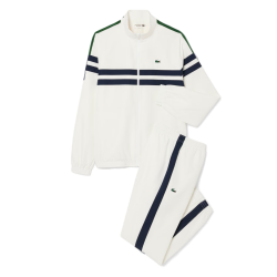 Survêtement Lacoste - Blanc Cassé - Tennis imprimé