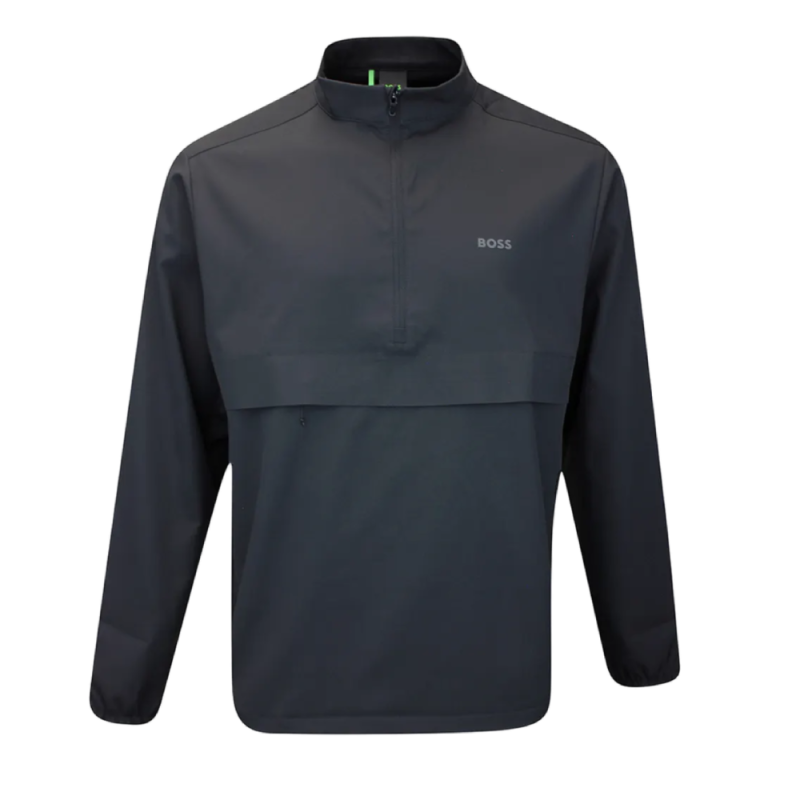 Veste de survêtement BOSS - Noir- poche horizontale dissimulée au milieu - tissu extensible