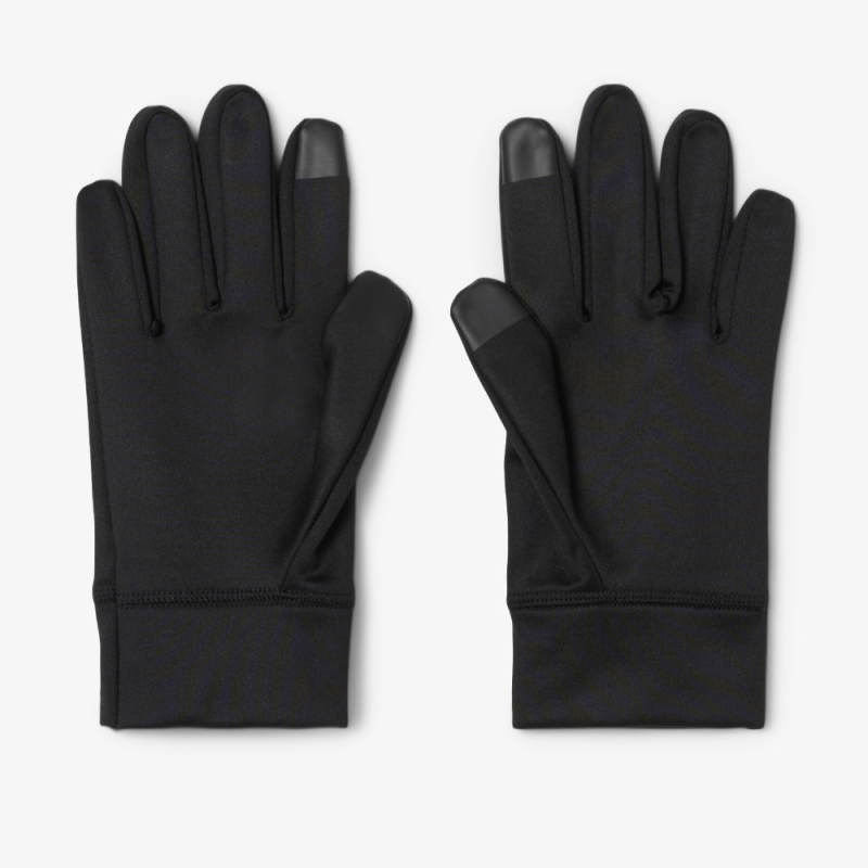 Gants Lacoste-Noir- Sport polaire crocodiles réfléchissants ,Chez DM'Sports