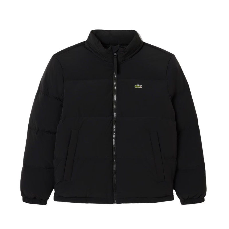 Doudoune Lacoste - Noir - à capuche déperlante