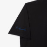 T-shirt Lacoste - Noir - signature brodé