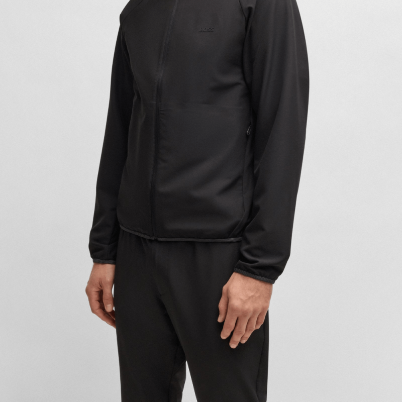 Veste Boss -Noir- imperméable en tissu extensible -L_Commuter