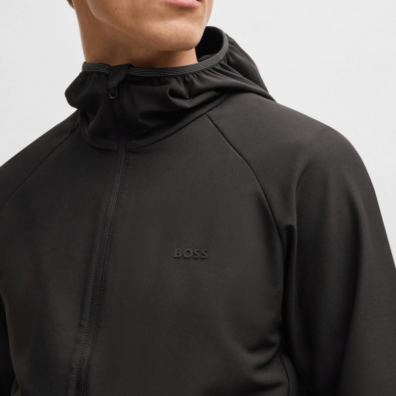 Veste Boss -Noir- imperméable en tissu extensible -L_Commuter