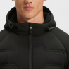 Veste Boss hybride déperlante-Noir -avec polaire finition peluche et matelassage -OW_Hole19 HY HD