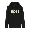 Sweat à capuche Boss -Noir- en mélange de coton avec logo moulé- Soody Zone