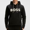 Sweat à capuche Boss -Noir- en mélange de coton avec logo moulé- Soody Zone