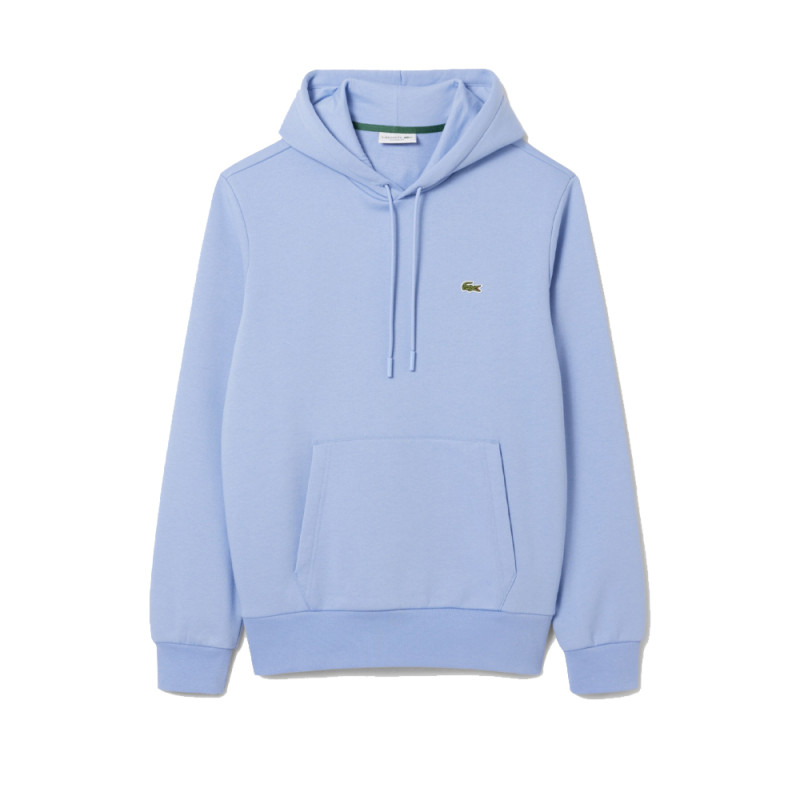 SWEATSHIRT À CAPUCHE LACOSTE HOMME - VIOLET - EN COTON BIOLOGIQUE