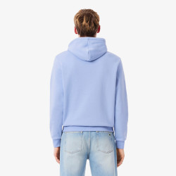 SWEATSHIRT À CAPUCHE LACOSTE HOMME - VIOLET - EN COTON BIOLOGIQUE