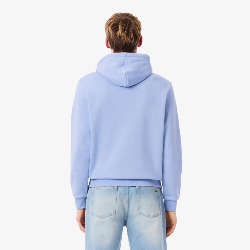 SWEATSHIRT À CAPUCHE LACOSTE HOMME - VIOLET - EN COTON BIOLOGIQUE