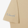 T-shirt Lacoste - Beige - signature brodé