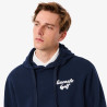 Sweatshirt  Lacoste -Bleu nuit  - à capuche Golf molleton imprimé chez DM sports