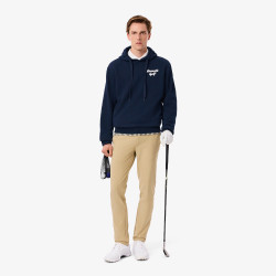 Sweatshirt  Lacoste -Bleu nuit  - à capuche Golf molleton imprimé chez DM sports