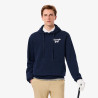 Sweatshirt  Lacoste -Bleu nuit  - à capuche Golf molleton imprimé chez DM sports
