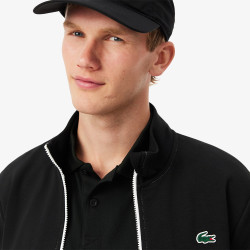 Sweatshirt zippé Lacoste - Blanc - Tennis color-block