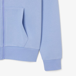 SWEATSHIRT ZIPPÉ À CAPUCHE LACOSTE SPORT AVEC EMPIÈCEMENTS EN MESH VIOLET