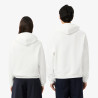 Sweatshirt à capuche Lacoste - Blanc - molleton épais unisexe