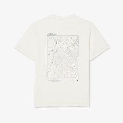 T-shirt  Lacoste -Blanc - jersey imprimé